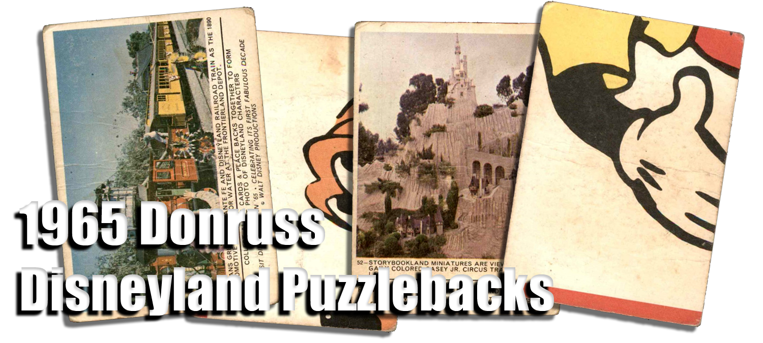 1965 Donruss Disneyland Puzzlebacks 